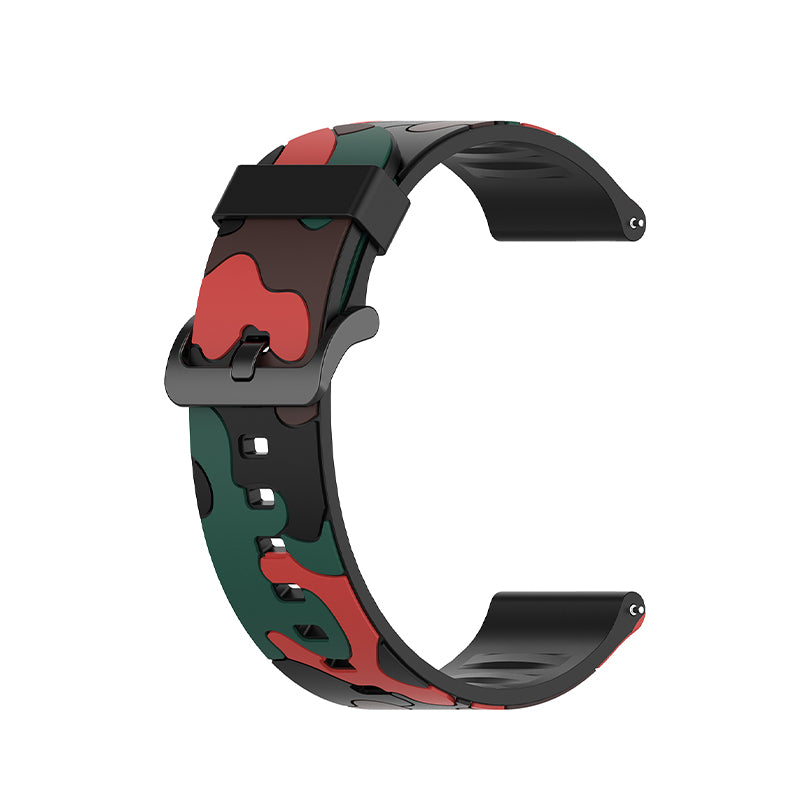 For Haylou Solar LS05 Camouflage Pattern Silicone Smart Watch Strap Replacement Watchband For Haylou Solar LS05 Camouflage Pattern Silicone Smart Watch Strap Replacement Watchband